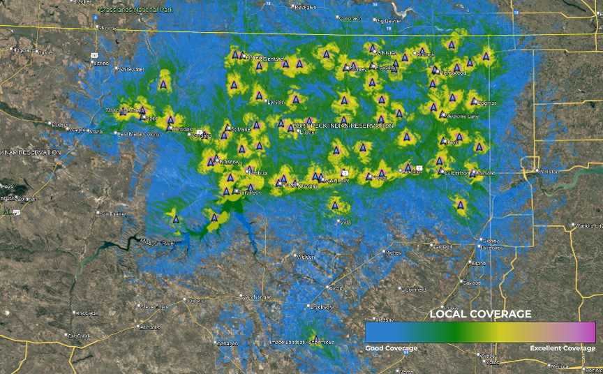 Northeast Montana Cellular Coverage