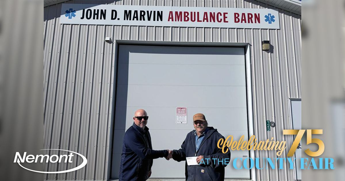 Leif Handran (Nemont) and Tim Stenglein (North Valley EMS - Opheim)