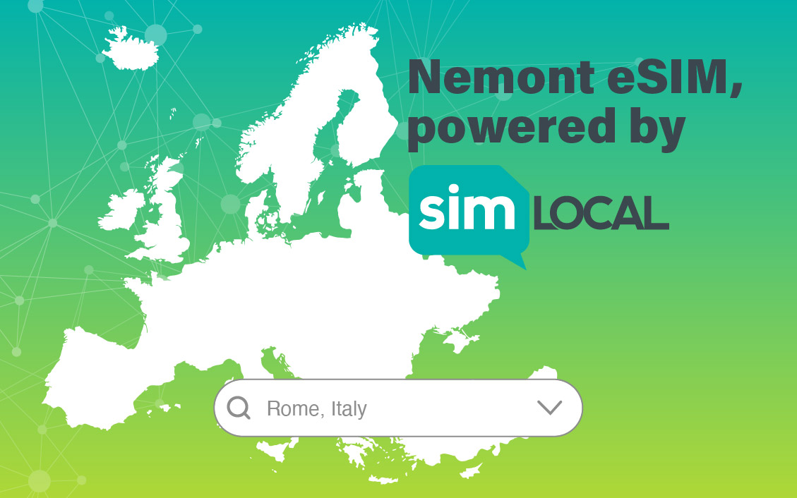 Nemont eSIM, powered by Sim Local. Travel. Connected.